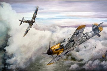 WW2 Fighters: The Supermarine Spitfire V the Messersmit BF109