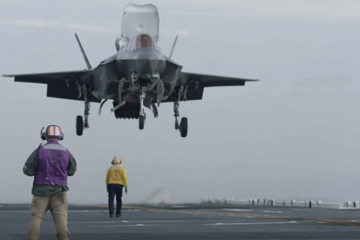 Unbelievable Moment 20 Tonne F-35 and AV-8b Harrier Vertical Take off On Aircraft Carrier