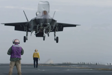 F-35 and AV-8b Harrier Vertical Take