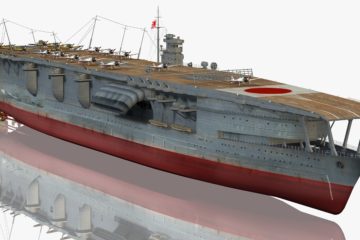 Japanese WW2 Aircraft Carrier Akagi in 3D