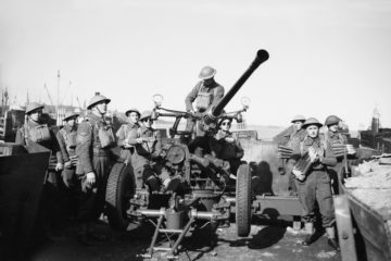 British Anti Aircraft Guns Shooting V-1 Flying Bombs out of the Skies WW2  ( Video )