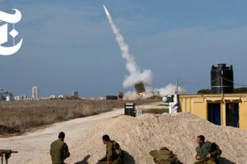 Iron Dome in Action in Israel : Shooting Down Rockets