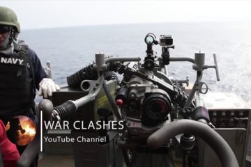 Powerful & Devastating Mk 38 Machine Gun [ M242 Bushmaster ] - US Navy Sailors Live Fire