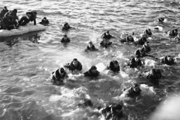 Unique Footage of WWII German Submarine U-175 Sunk by US Coast Guard