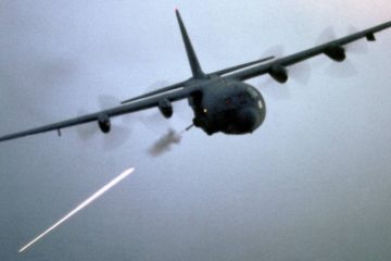 Angel of Death AC 130 Gunship in Action Firing All Its Cannons Live Fire Range