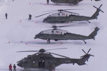 Watch : President Trump – Marine 1 – Landing in Davos/Switzerland