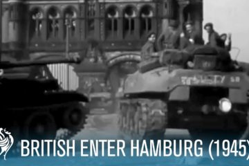 British Army Enter Hamburg, Germany - 1945- WW2