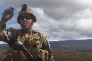 US Marines Squad live Fire Exercise.