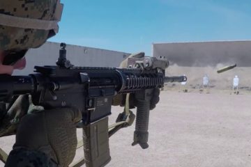 US Marines train with Iron Sights on the Rifle Range