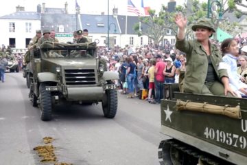 US Paratroopers Arrive in Town - Sainte-Mere-Eglise Normandy D-Day