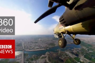 Extraordinary BBC footage allows you to join the pilots of the Iraqi army as they fly over Mosul