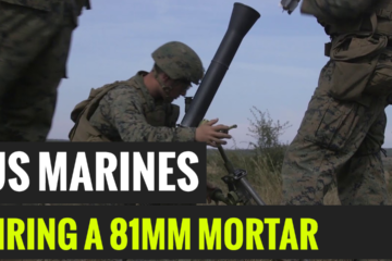 US Marines fire a 81MM-Mortar