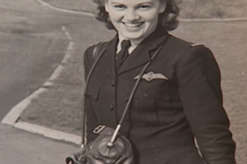 92-year-old Air Transport Auxiliary veteran Joy Lofthouse returns to the skies in a Spitfire 70 years on from the end of World War 2