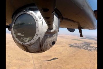 Operating ball turret in the Collings B-24J at Bomber Camp