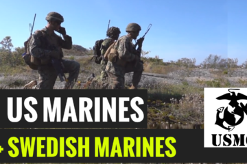 U.S. Marines with 1st Battalion, 8th Marines, Marine Rotational Force–Europe 19.2, Marine Forces Europe and Africa, and Swedish Marines from 1st Marine Regiment,
